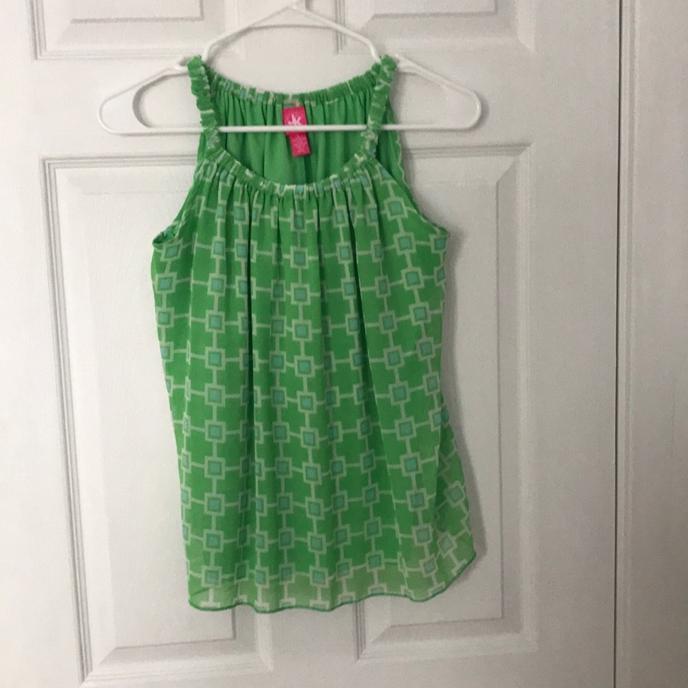 Green tank top